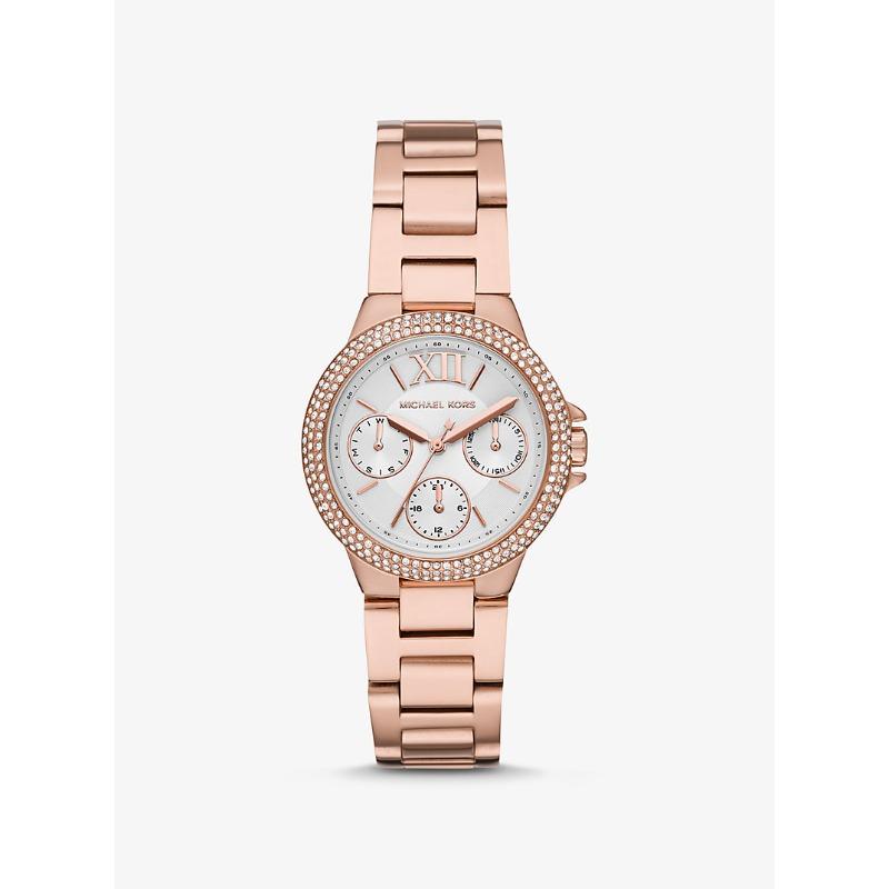 Мини-часы Michael Kors Camille с паве, покрытие из розового золота, MK6845 розового золота