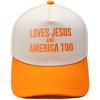 LOVES AMERICA embroidered truck driver baseball cap color matching European and American men's and women's casual sun hat