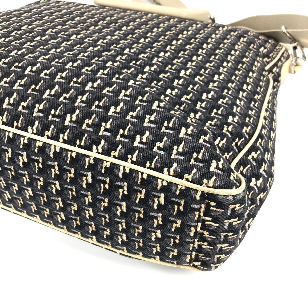 CHANEL Clover logo 2-way bag Handbag Vertical Tote Crossbody Shoulder Bag