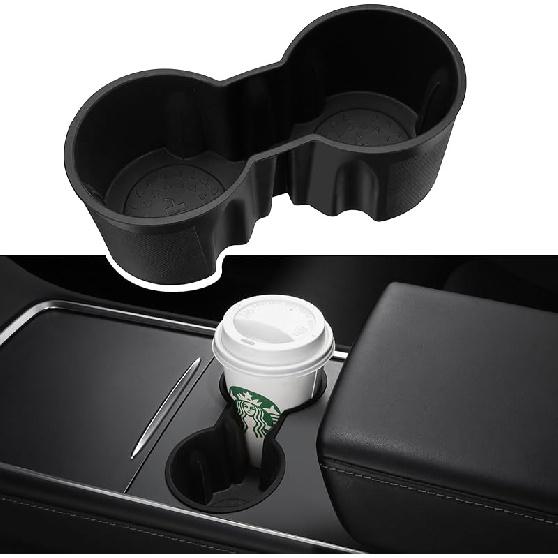 Motrobe 2025 2026 Tesla Model Y Juniper 2024 2025 Model 3 Highland Center Console Cup Holder Ert Silicone Cupholder For Model 3 Highland Model Y