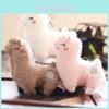 Adorable Alpaca Plush Keychain Super Soft Mini White Lamb Stuffed Doll Toy
