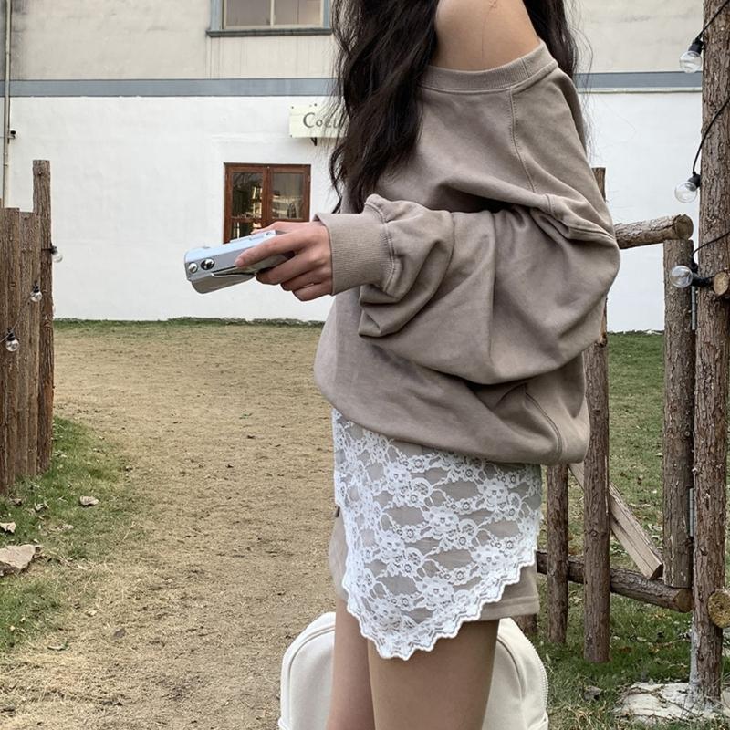 Mädchen Spitzen-Bandana Balletcore Kopftuch Besticktes Bandana Hüfttuch Kopfbedeckung Turban Balletcore Foto-Requisiten