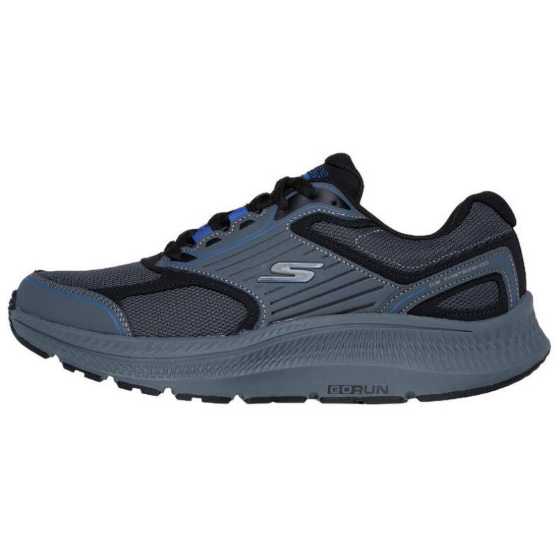 Skechers Go Run Consistent 2.0 Men Mesh Leather Running Shoes Gray Blue 220866-CCBL 39.5