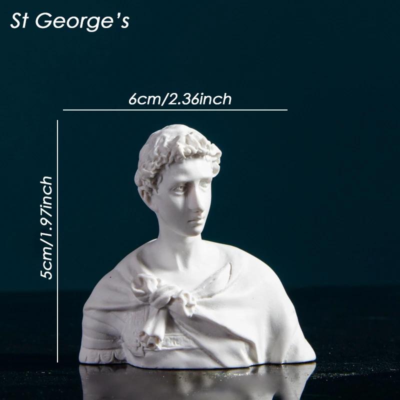 Scultura Moderna Tavolo Mini Ornamento Mitologia Greca Statua in Gesso David Figura in Resina Gesso Disegno Pratica Artigianato Decorazione