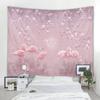 Plant, Flower, and Bird Tapestry Simple Nordic Style Wall Hanging Cloth Hippie Bohemian Home Dormitory Aesthetic Wall Decoration