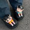 Cartoon Anime Crayon Shin-chan Figures Shoe Charms 3D Doll for Croc Clogs Sandals Shin-chan Footwear Decoration Gifts