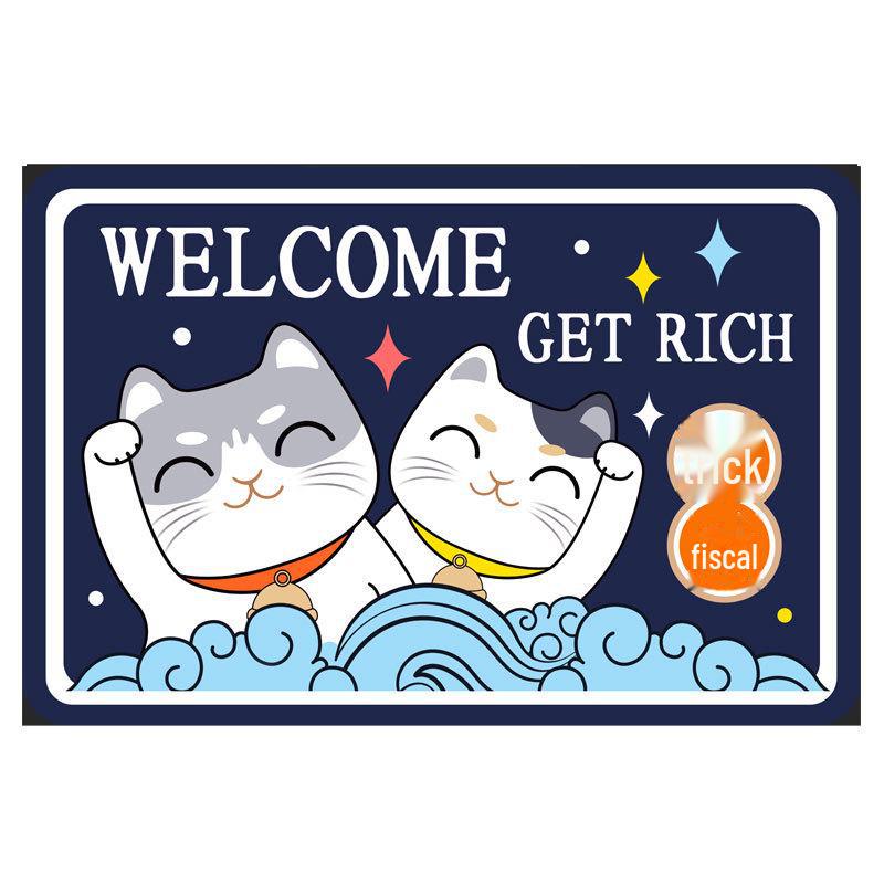 Anti-Slip Cartoon Bathroom Mat: Thick, Absorbent, Machine Washable Door or Toilet Foot Rug