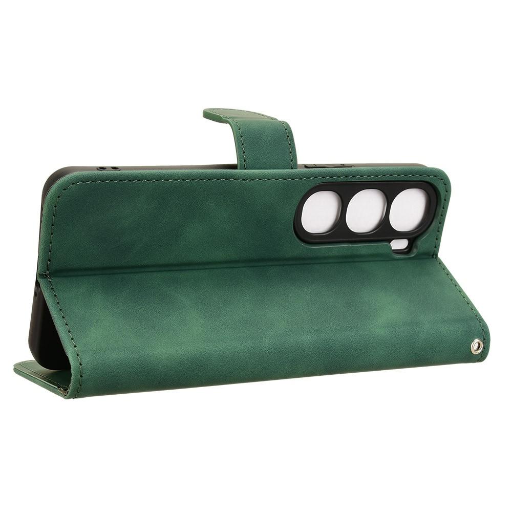 For vivo V40 Lite 5G Leather Case Skin-Feel Anti-Drop Wallet Flip Phone Cover