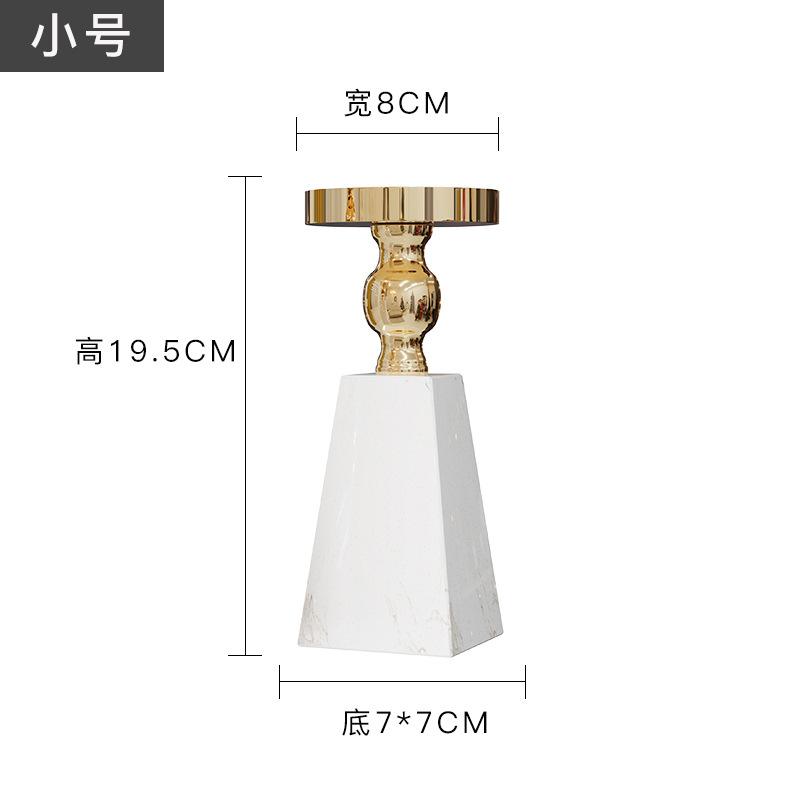 

Nordic Marble Candle Holder - INS Style Light Luxury Decor for Hotel & Home, Romantic Dinner Crafts