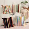 Classic Striped Cushion Cover Pillowcase Ultra Soft Skin Friendly Fabric Cloud Like Comfort  Concealed Zipper