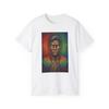 Rainbow Feathered Warrior Tee | Portrait, Geometric Mandala