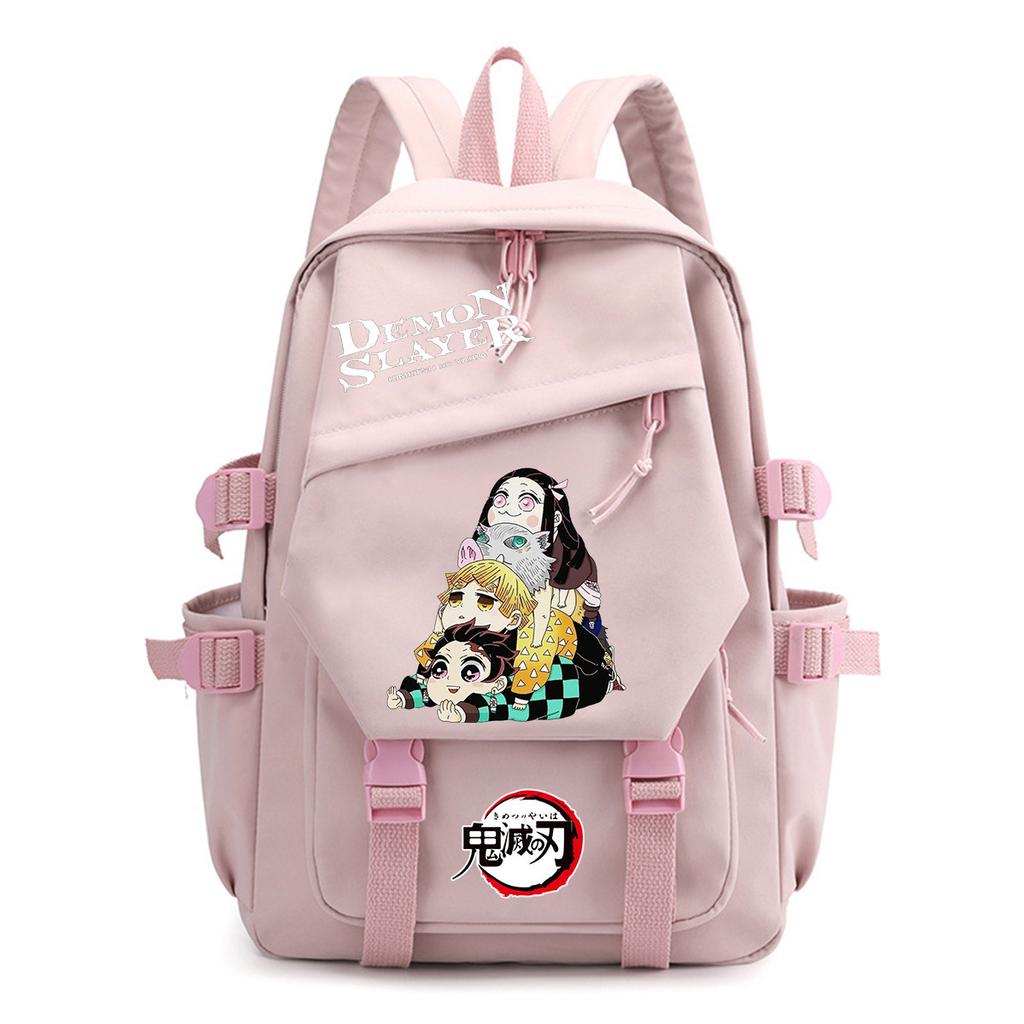Anime surrounding ghost annihilation blade Tanjiro junior high school high school student schoolbag backpack Oxford cloth male and female