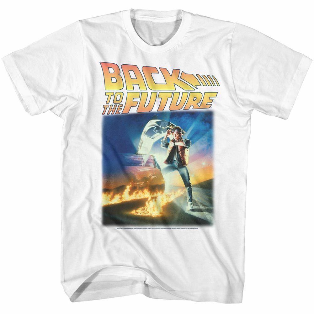 Back to the Future This Time White Adult T-Shirt Mens Womens Tees Top S