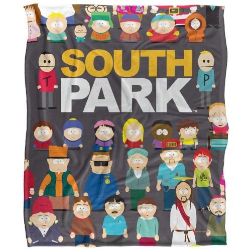 South Park Full Cast Silky Supersoft Blanket
