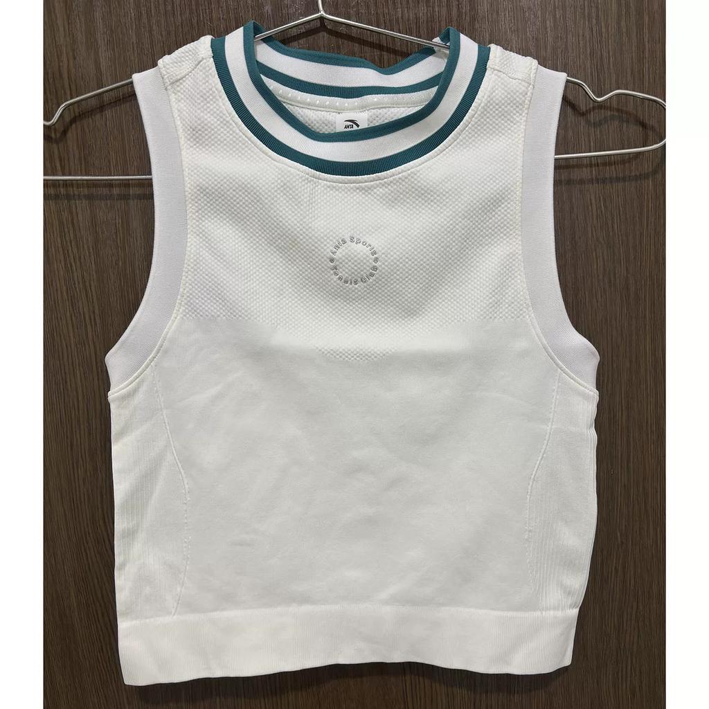 Anta Genuine Summer Casual Knitted Breathable Tennis Sleeveless Vest Women's Sports Slim Fit Top