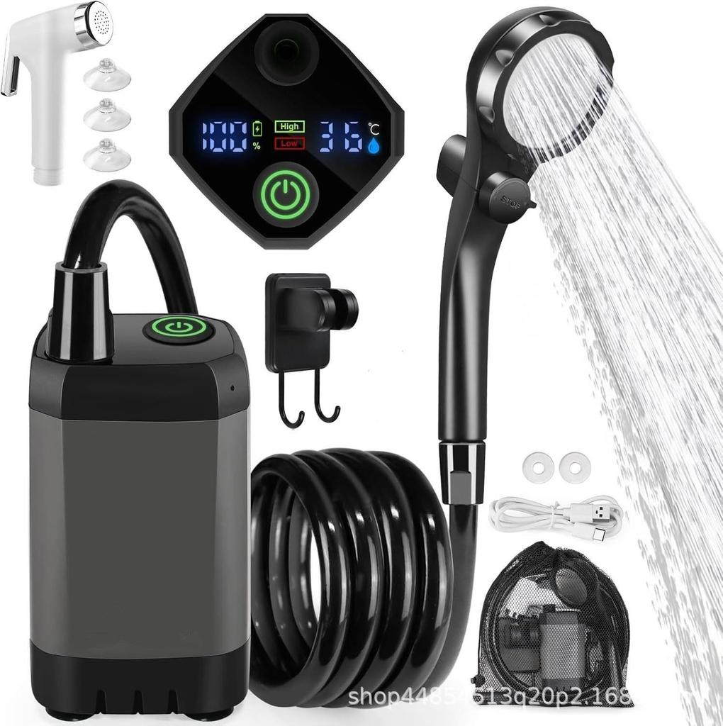 Portable Electric Shower Head Set for Outdoor and Home Use