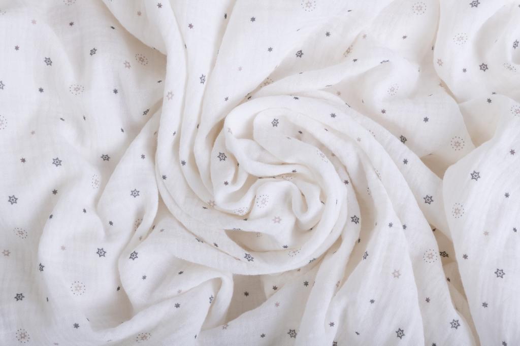Muslin Design Fitted Sheet 60x120x10