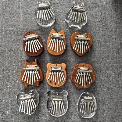 8 Tuşlu Taşınabilir Mini Ahşap Kalimba Yüksek Kaliteli Zarif Parmak Başparmak Piyano Marimba Müzikal İyi Aksesuarlar Kolye Hediye