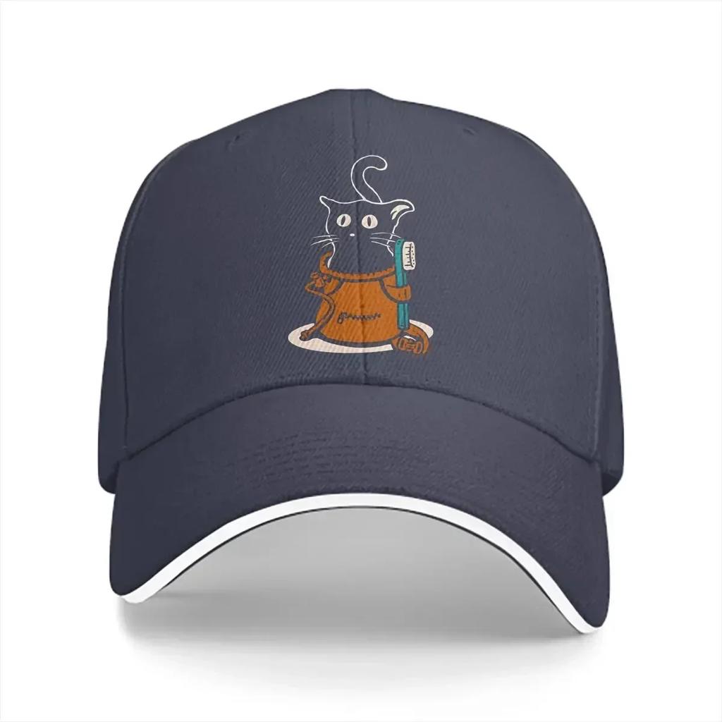 Pure Color Dad Hats Cat In A Chalk Bag Mens Hat Sun Visor Baseball Caps Mountain Climber Peaked Cap