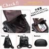 NICOLE & DORIS Women's 3-Way Backpack, Anti-theft, Waterproof Leather Rucksack, Lightweight, Stylish, Casual, Business Backpack for Women, Perfect