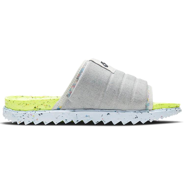 Nike Asuna Crater Slide Platinum Lint Volt Chambray Blue Black DJ4629-001
