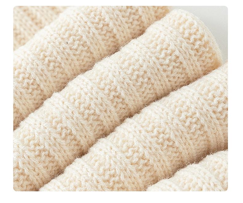 Șosete Tricotate Largi cu Dungi Albe pentru Femei Plusox - Jambiere Subțiri pentru Vara Fetei Hot