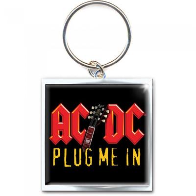 Plug Me In Photo Print Keyring