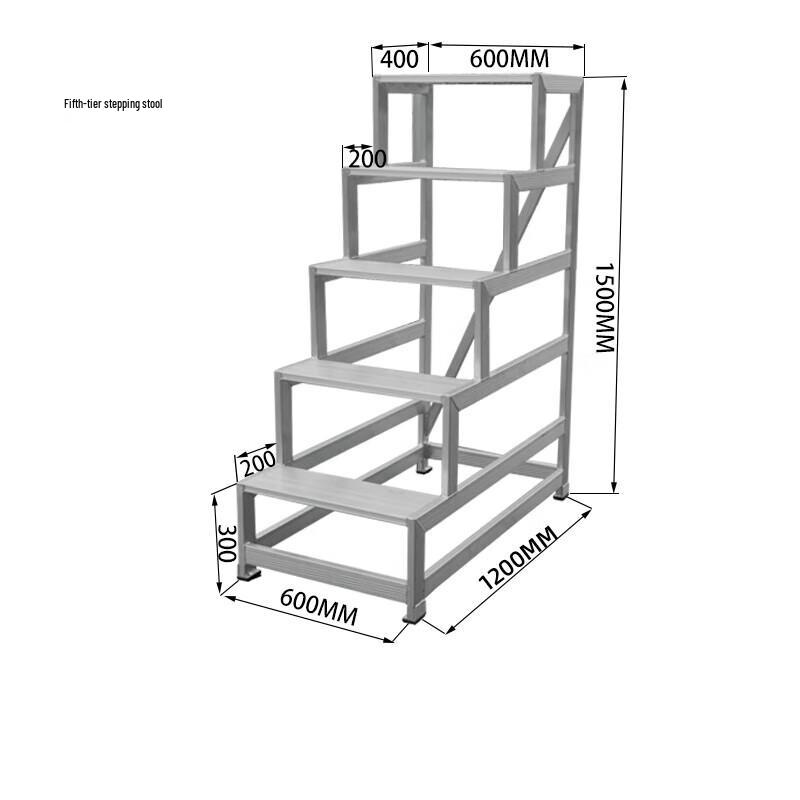 HuaWeiLong Aluminum Alloy Step Ladder