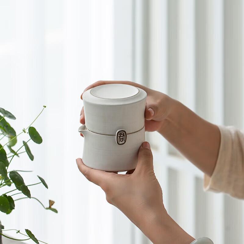 WanQianTang Portable Ceramic Kung Fu Travel Tea Set