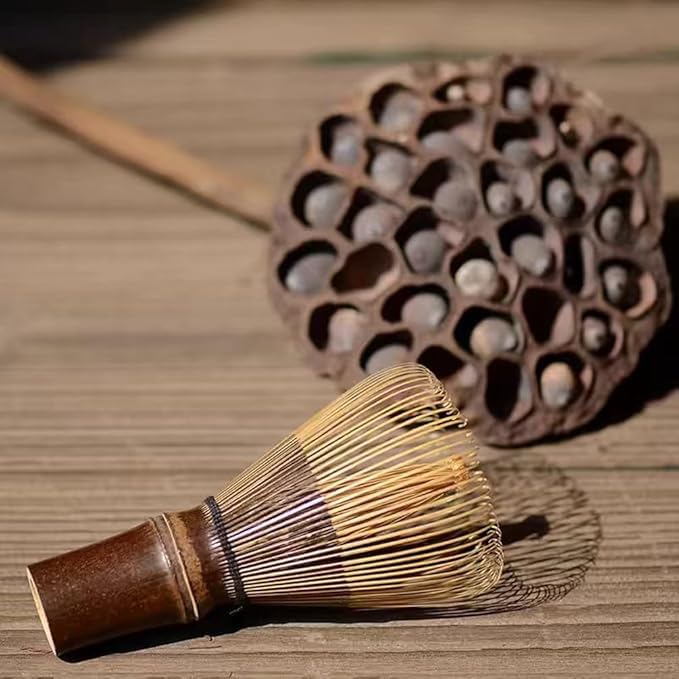 Yamamoto Bamboo Crafts (YAMAMOTOTAKIZAYIKUYA) Made In Japan Mini Tea Whisk (Chasen) Black Bamboo for Outdoor Tea Ceremony