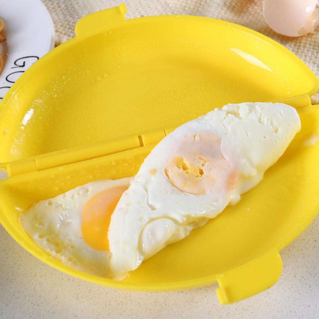 Microwave Omelette Egg Maker Tray Non-toxic Eggs Steamer Box Silicone Egg Cooker Egg Omelet Poacher Microwave Egg Cooker