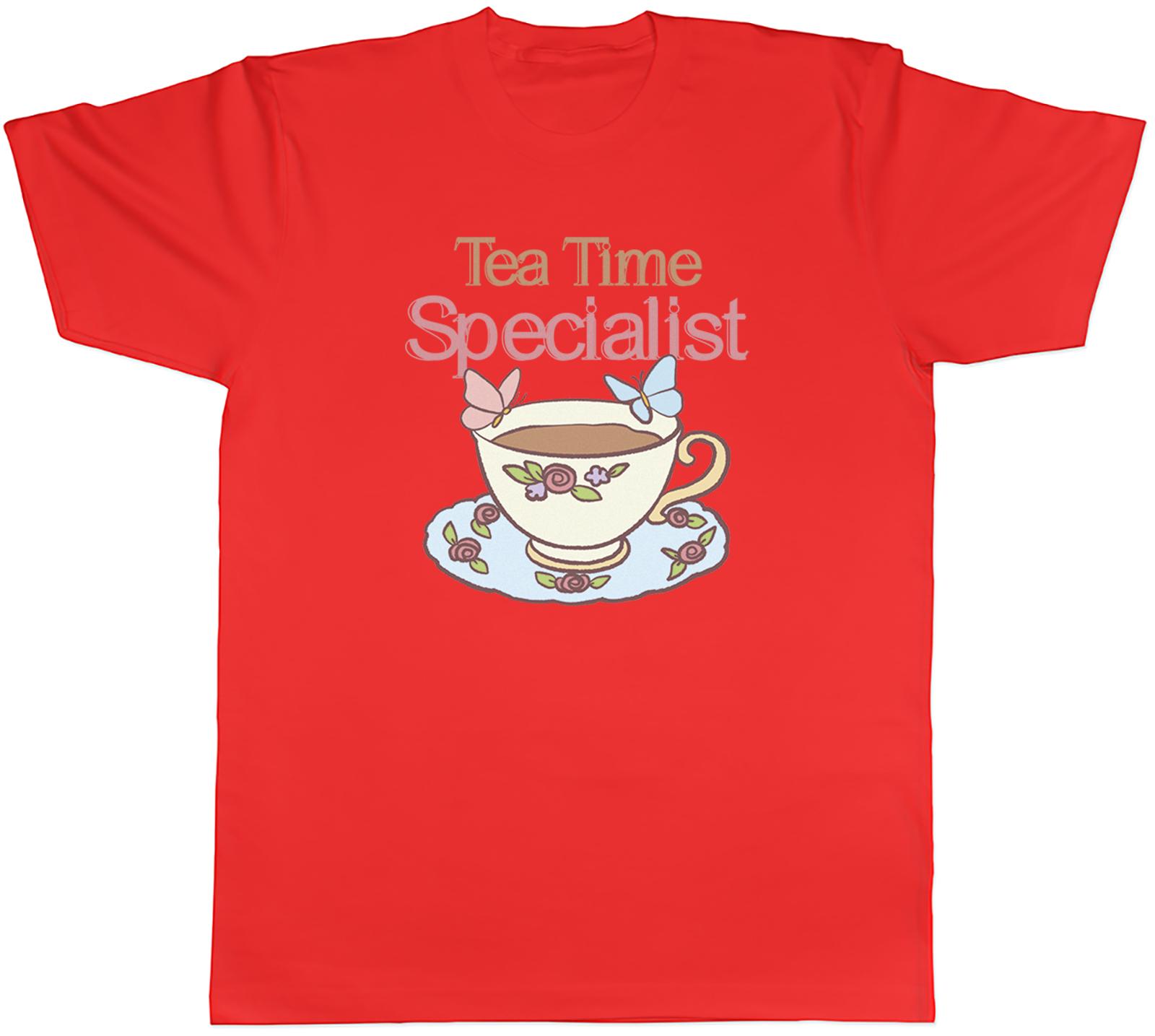Tea Time Specialist Cuppa Brew Cup Unisexs TShirt Tee Gift Top S