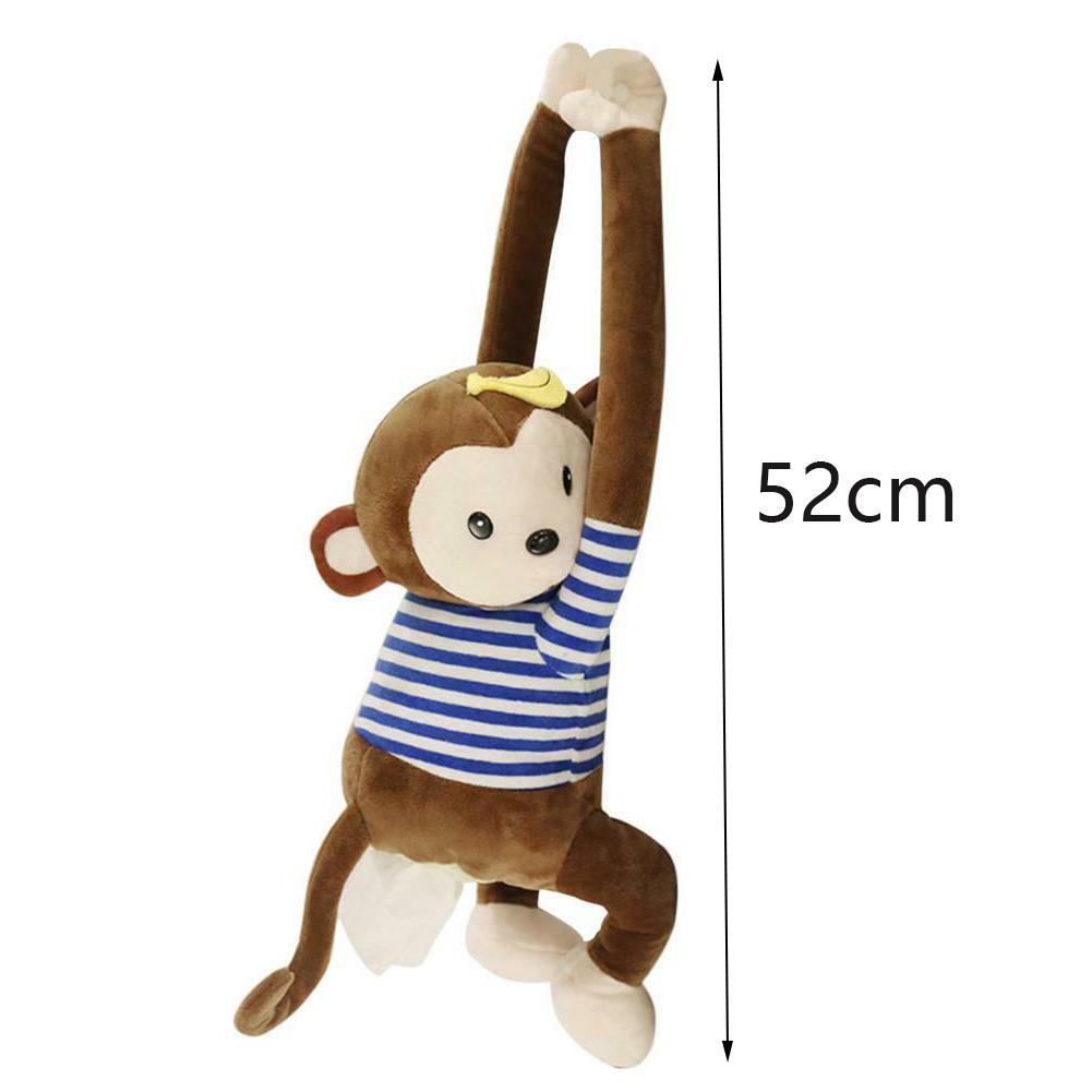 Creative Tissue Box Pippi Monkey Paper Napkin Case Car Cute Paper Boxes Holder Cartoon Animals Napkin