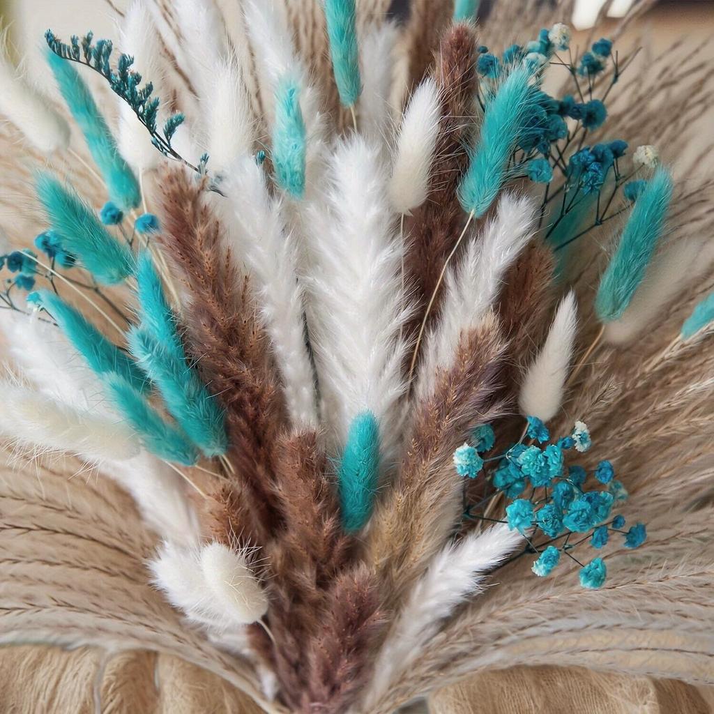 Natural Dried Flowers Home Decor Bouquet Wedding Arrangement Fluffy Phragmites Reeds Pampas Bunny Tail Grass Bohemia Decoration