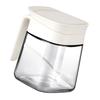 Spice Jar Glass Transparent Salt Sugar Pepper Seasoning Container Bottle for Home Kitchen White