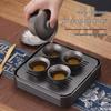 ZHOUYUEHENGSHENG Pure Titanium Portable Tea Set