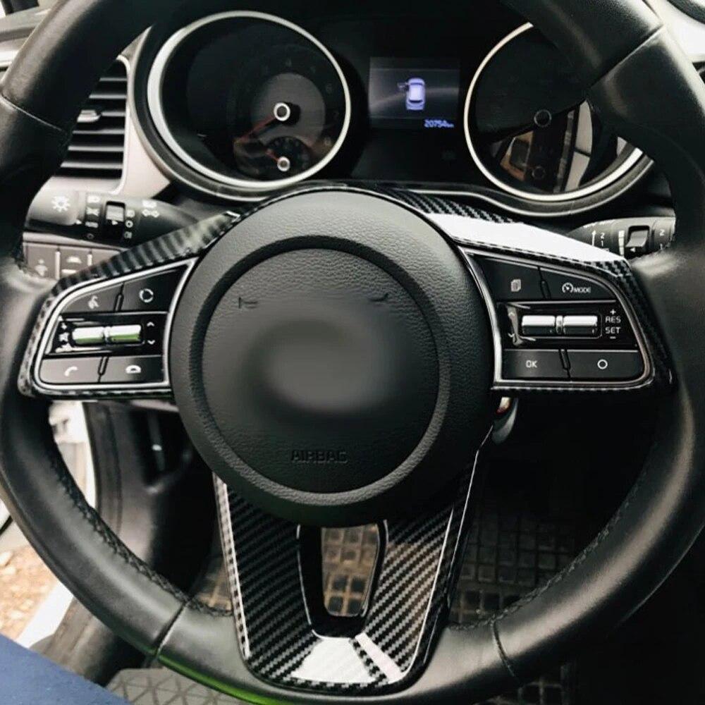 ABS Car Steering Wheel Buttons Protection Cover Trim Sticker Fit for Kia Forte K3    Accessories
