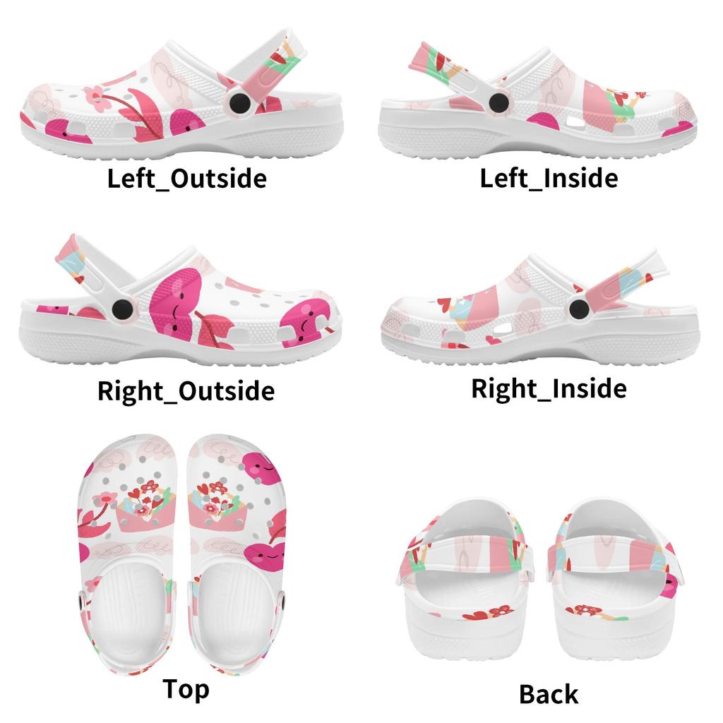 Cute Printed EVA Clogs Adult Unisex Ventilated Breathable Slip On Summer Sandals Casual Shoes Soft Sole Daily Walking Leisure Wear