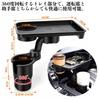 Solvanta Car Drink Holder with Easy Smartphone 28cm X 23cm X 23cm Tray, Multifunctional, Snack-Compatible, Non-Slip Design, Installation, Storage,