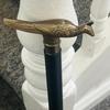 91.44 cm Brass Peacock Wooden Spiral Handmade Style Cane Walking Shaft Stick Gift