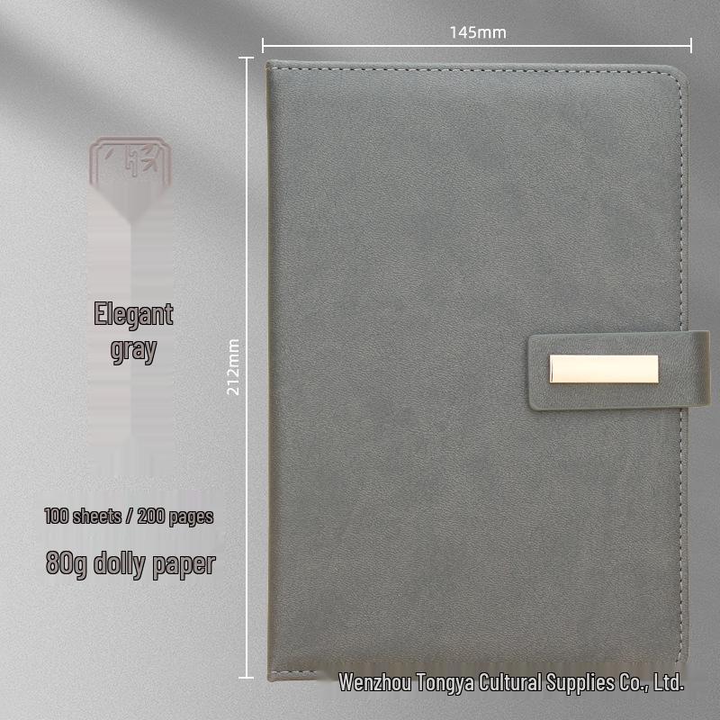 Customizable Business Diary Gift Set with Logo Printing - One-Buckle Notebook and Corporate Souvenir