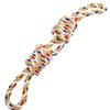 Durable Bite Resistant Cotton Rope Dog Toy For Medium And Large Dogs Teeth Cleaning Outdoor Training Tug Of War