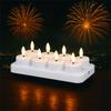 4/6/8/12 PCS Rechargeable Christmas LED Candle Light Remote Control Candle Lamp Tea Light  New Year