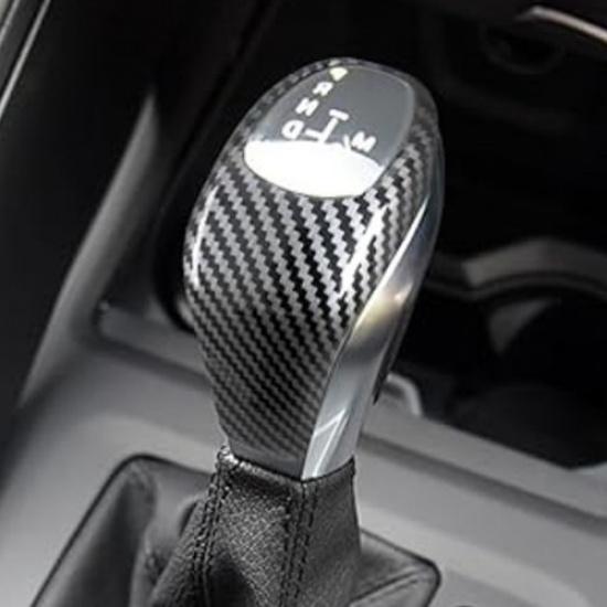 Carbon Fiber ABS Gear Shift Knob Head Cover Trim For BMW X1 F48 2016-