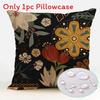 Polyester Waterproof Pillow Cover With Floral Pattern For Living Room Decor