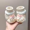 Baby Girl Soft Sole Princess Shoes: Plush, Anti-Drop, for 0-1 Year Old (3-6 Months), Perfect for Autumn and Winter