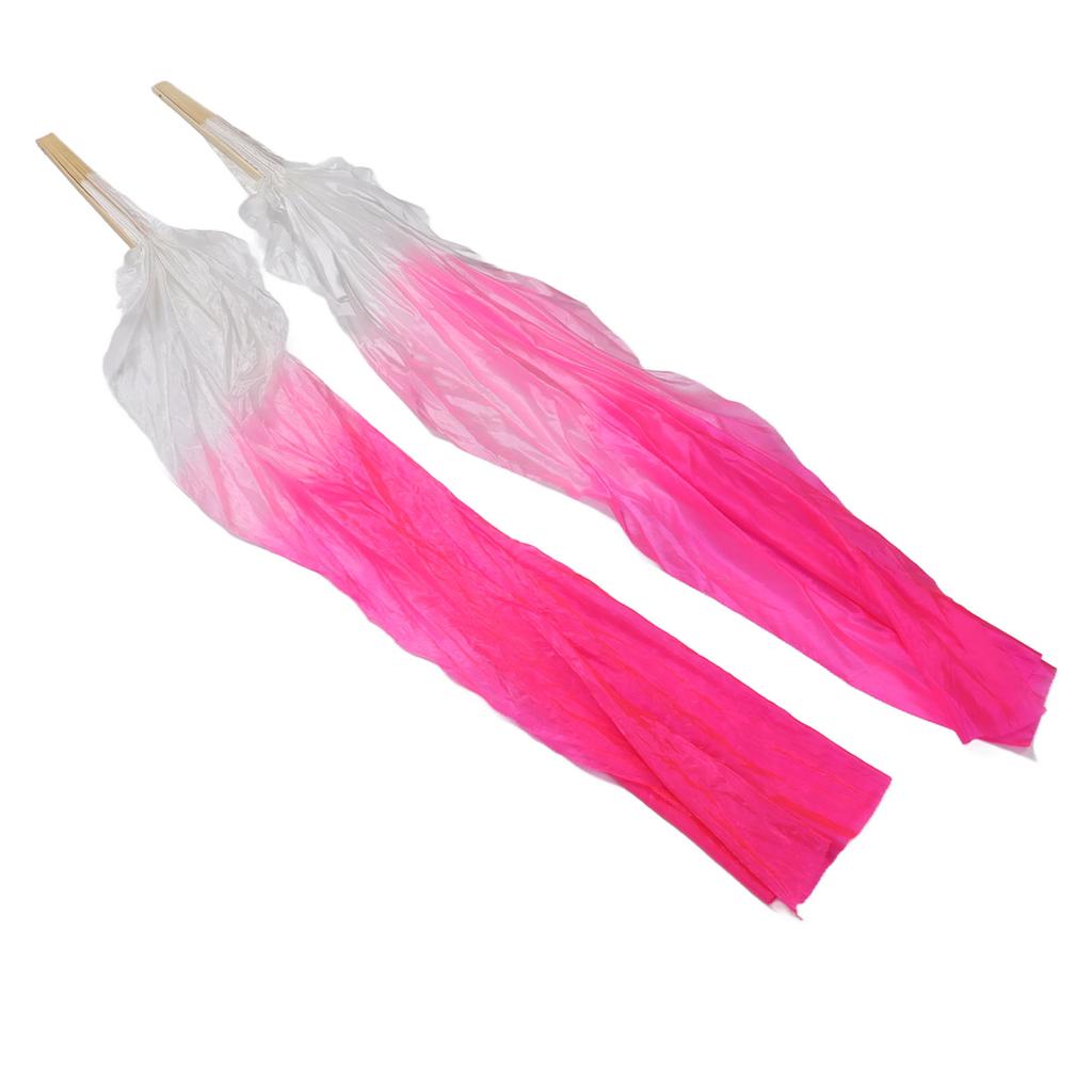 1 Pair Long Dance Fan Soft Beautiful Classical Dancing Fan for Belly Dance Performance Learning