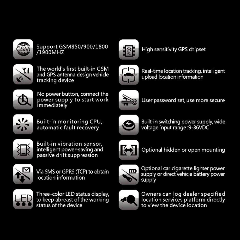 High Sensitivity Car GPS Tracker Anti-theft Device GT02A Locator Intelligent Tracking Device Real-time Location Tracking