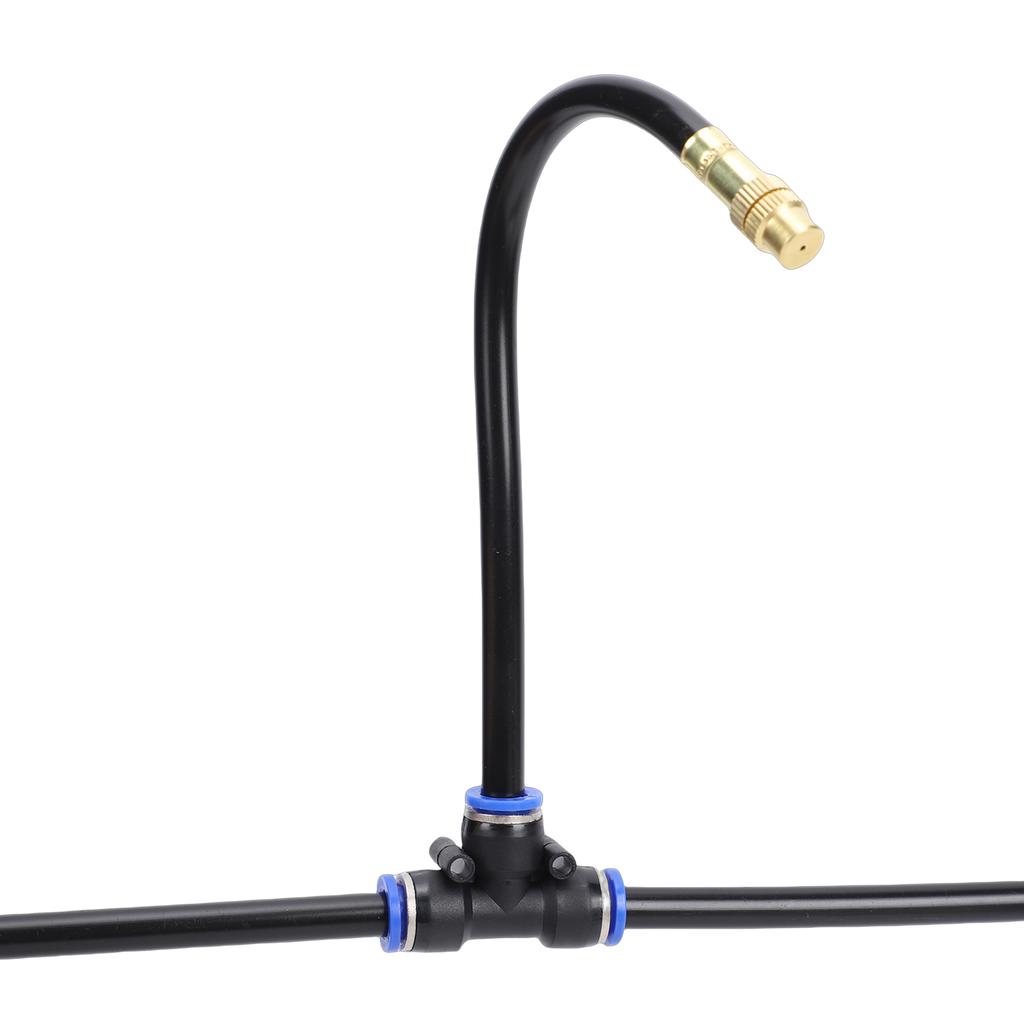 16FT Drip Irrigation System, Garden Irrigation Kit with 5pcs Nozzles, Automatic Atomizing Watering Sprinkler System for