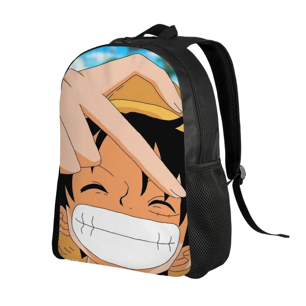 Luffy Salute Manga Backpack Ones Pieces Women Polyester Camping Backpacks Print Casual High School Bags Rucksack